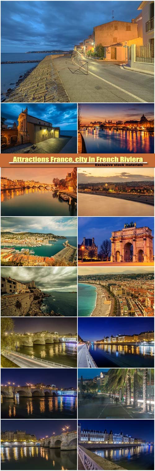 Attractions France, city in French Riviera between Cannes and Nice