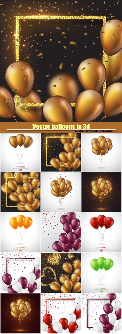 Vector balloons in 3d