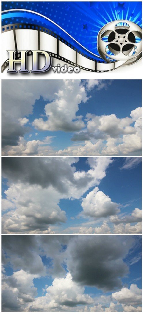 Video footage timelapse with beautiful clouds moving