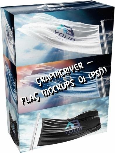 GraphicRiver - Flag Mockups 01