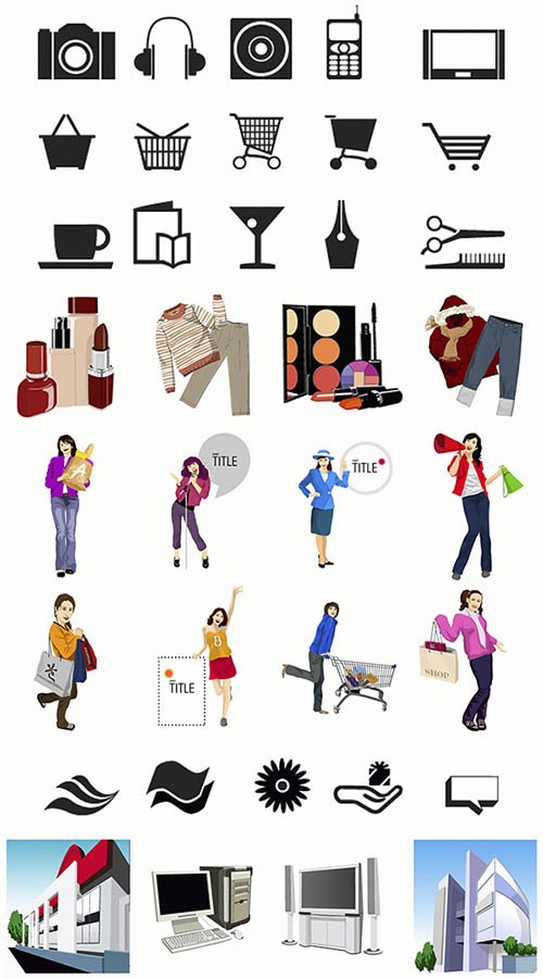 Shopping Illustration and Icons