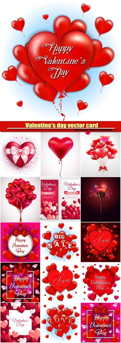 Valentine's day vector card