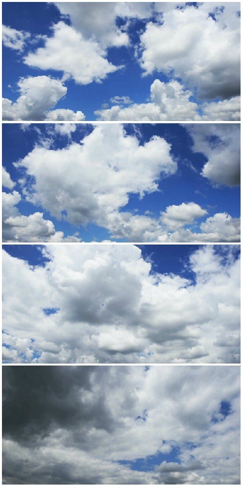 Video footage Beautiful white clouds and sky in time lapse HD