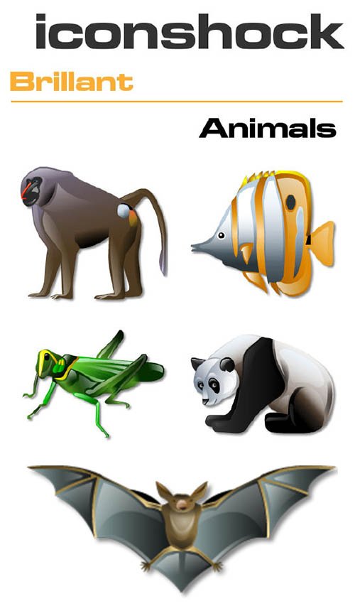 IconShock Pack - Brillant Animals