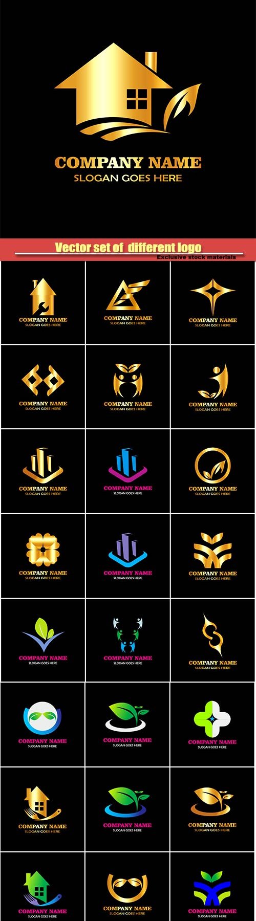 Vector set of  different logo #2