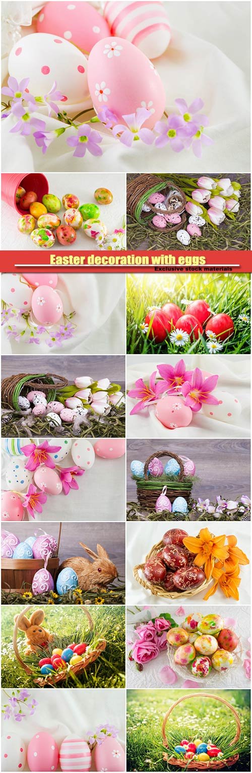 Easter decoration with eggs