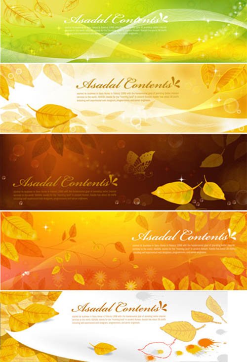 Asadal Contents Autumn baners