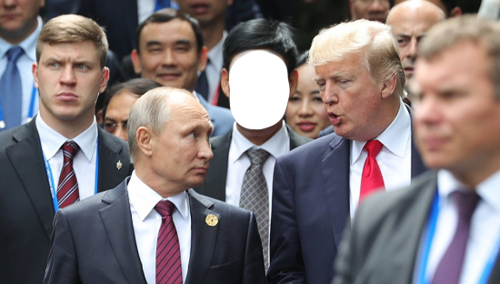 Вставить лицо - Путин и Трамп
