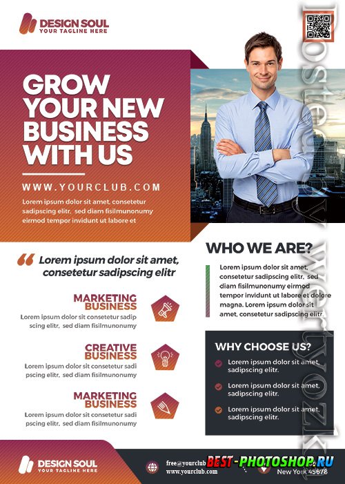 Corporate Business Promotion - Premium flyer psd template