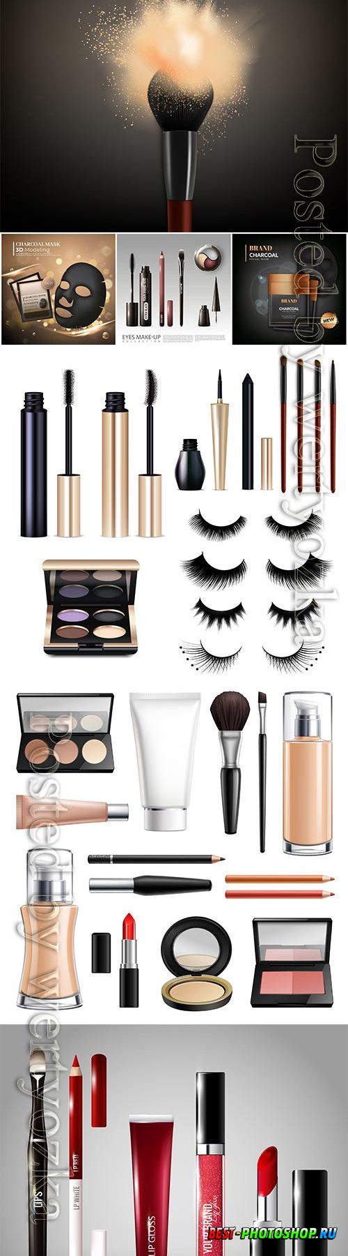 Foundation cosmetology products collection