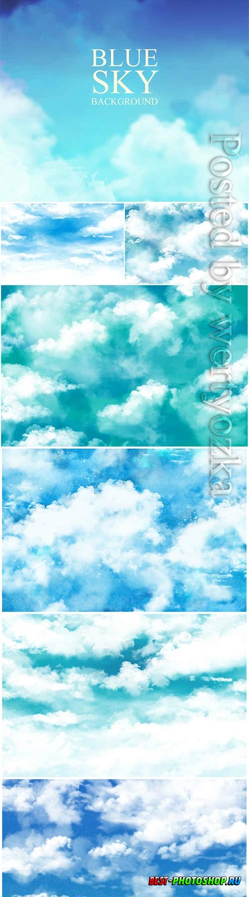Sky paint texture vector background