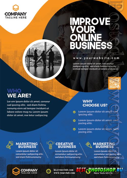 Corporate Business Promotion PSD Flyer Template