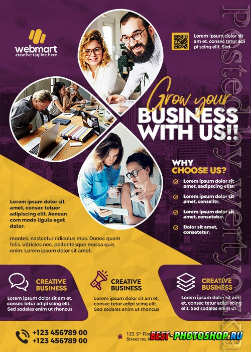 Business Promotion Flyer PSD Design