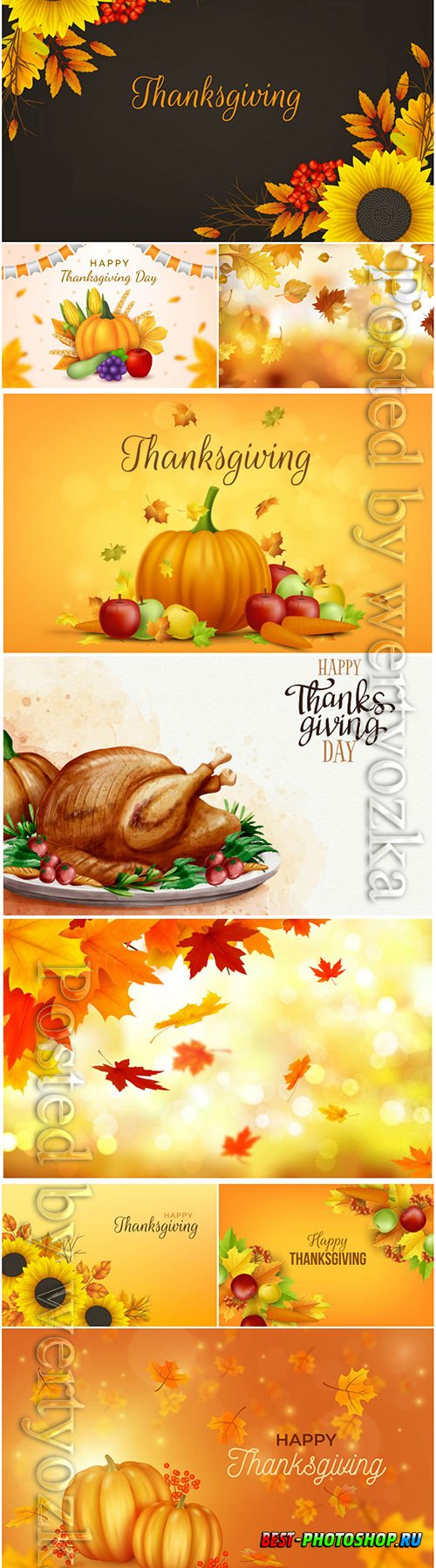 Realistic thanksgiving background