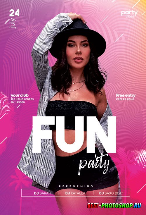 Fun Party - Premium flyer psd template