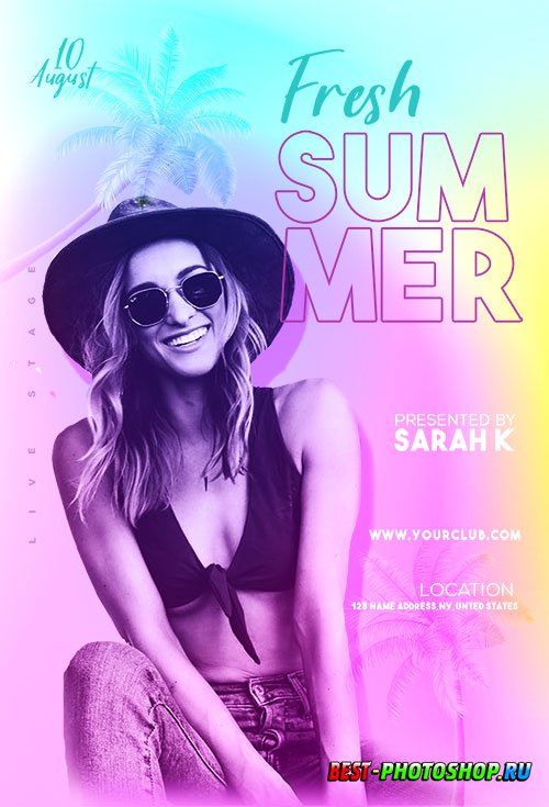 Fresh Summer - Premium flyer psd template