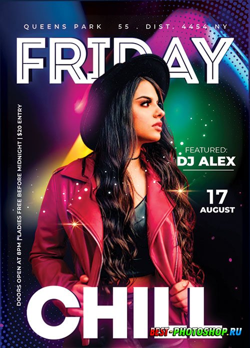 Friday Night Chill - Premium flyer psd template