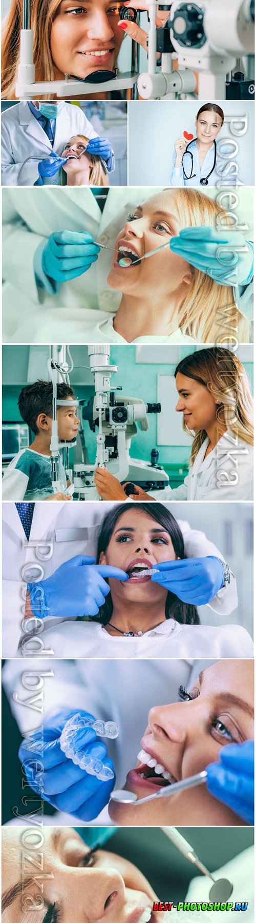 Doctor ophthalmologist and dentist, doctor's appointment, medicine