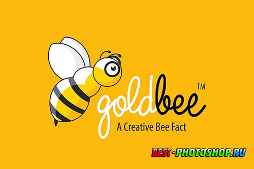 Golden Bee Fly Logo