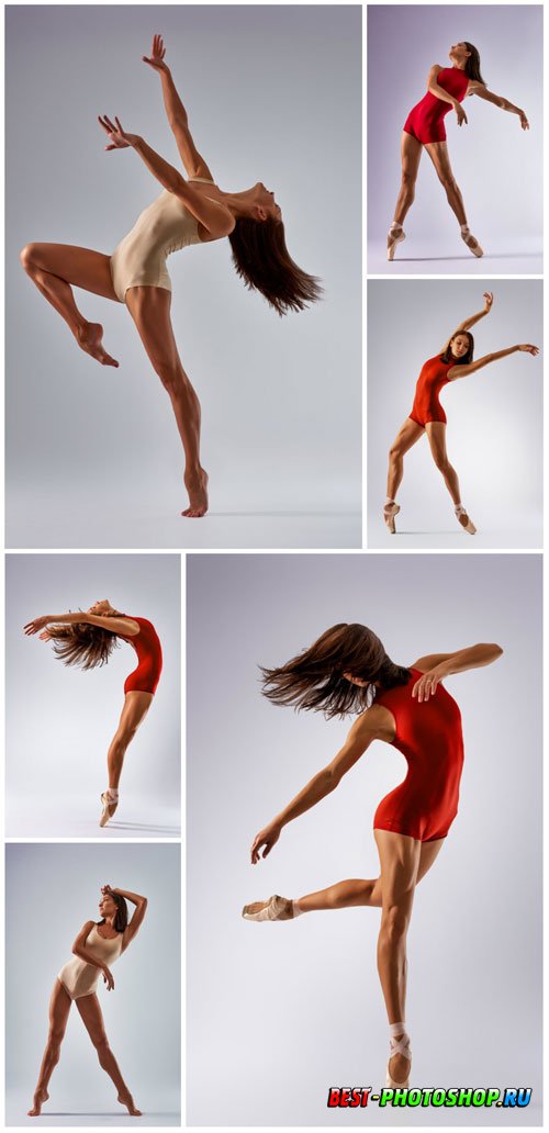 Dancing girl stock photo