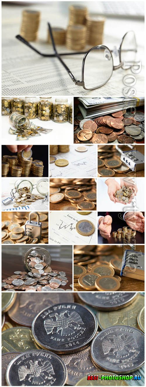 Money, coins stock photo