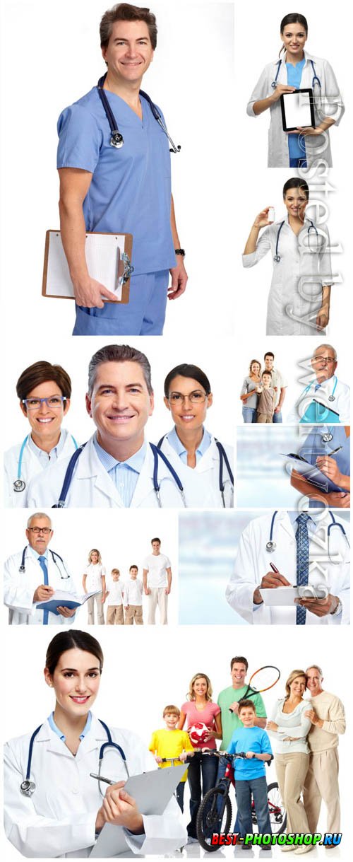Group of doctors, medicine concept stock photo