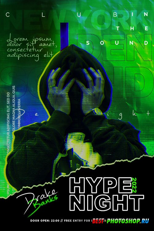 Hype Night Flyer PSD Template