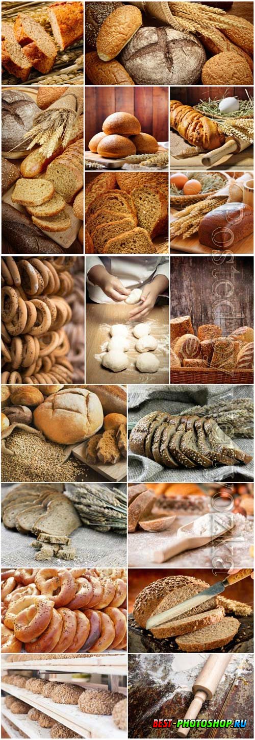 Bread products stock photo