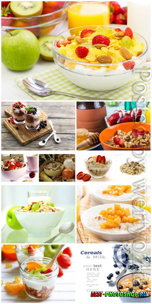 Delicious and healthy breakfast stock photo