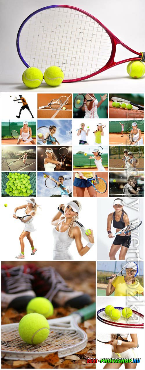 People and tennis stock photo