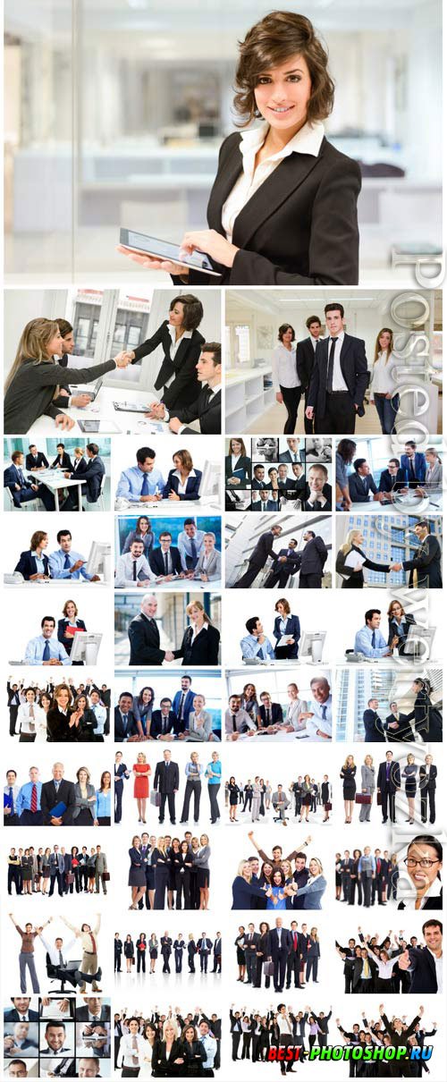 Successful business people stock photo