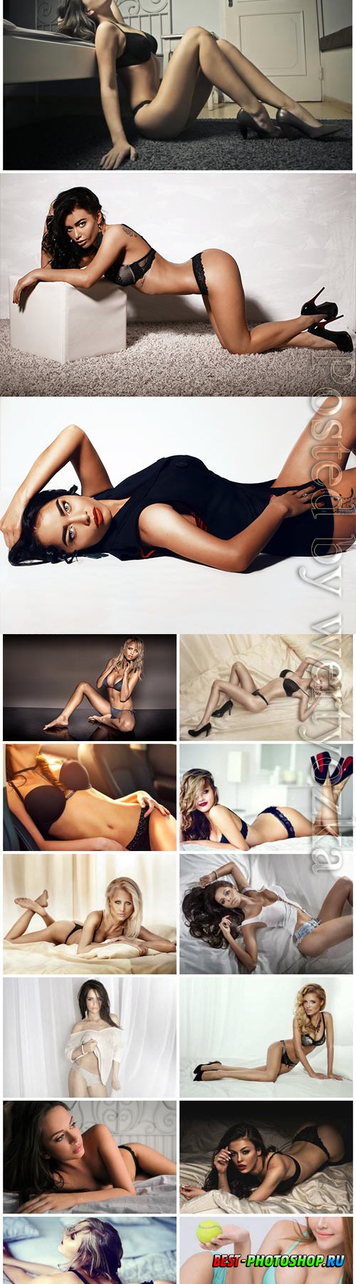 Luxury women in lingerie posing stock photo vol 7