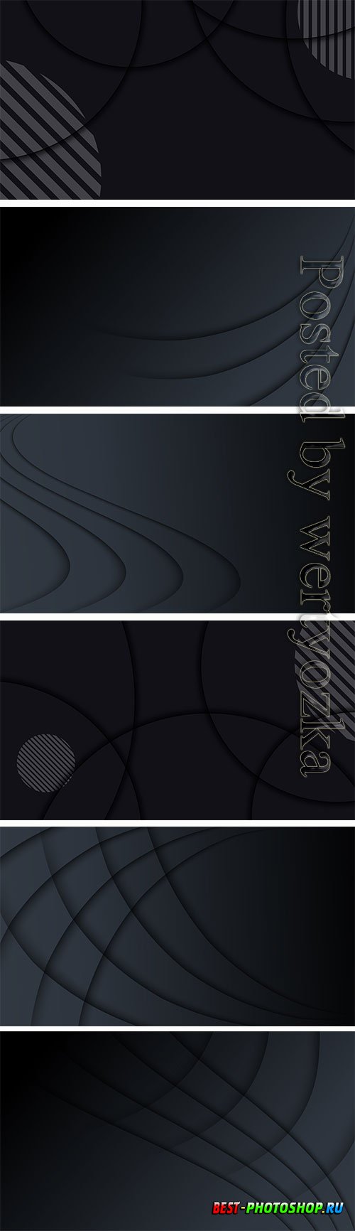 Modern abstract black vector background for presentatio