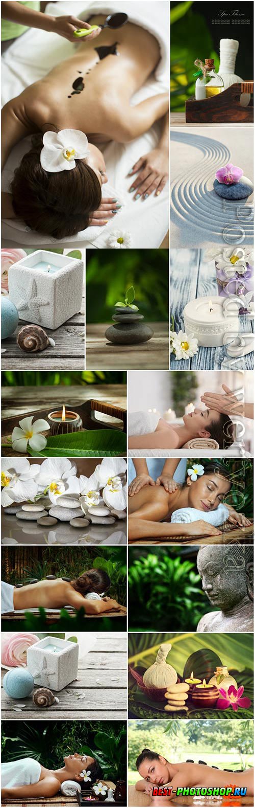 Health and relaxation concept, spa composition stock photo