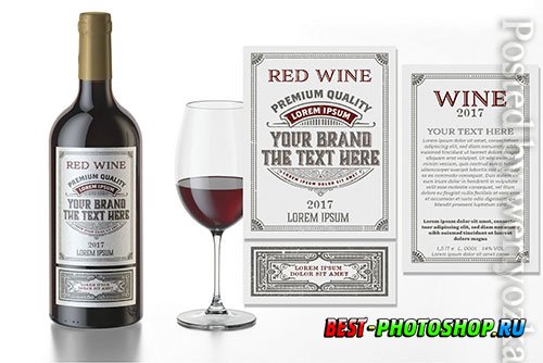 Vintage wine label