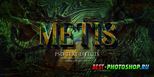 Metis text effect Premium Psd