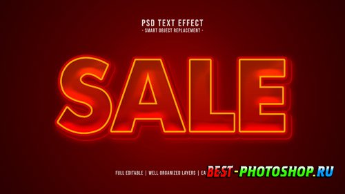 Sale text style effect Premium Psd