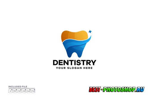 Tooth Gradient Logo Design