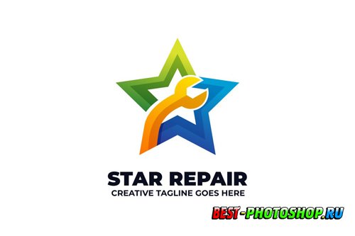 Star Repair Garage Service Logo
