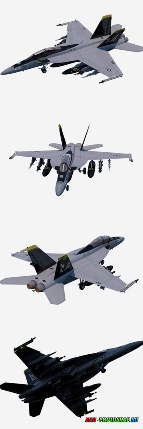 3D Models BOEING FA-18F SUPER HORNET