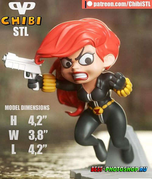 3DXM - Black Widow Chibi (Marvel)